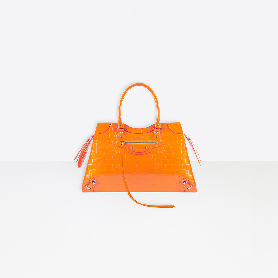 Neo Classic Large Top Handle Bag Orange 