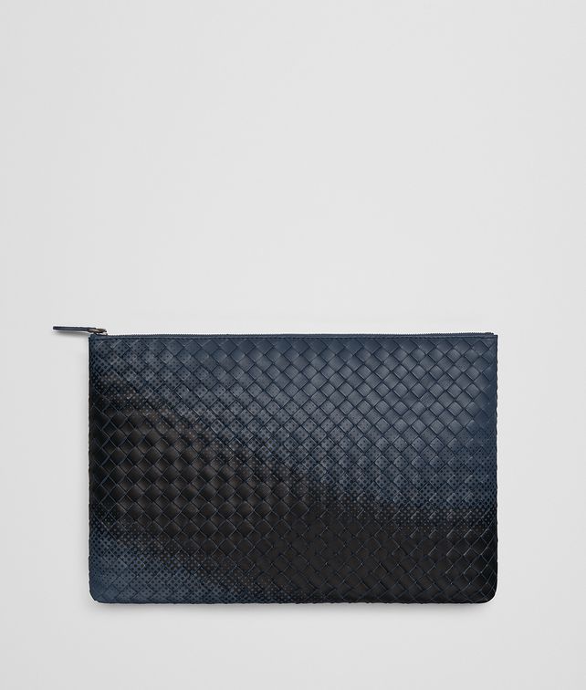 BOTTEGA VENETA DENIM INTRECCIATO NAPPA GALAXY POUCH Other Leather Accessory E fp