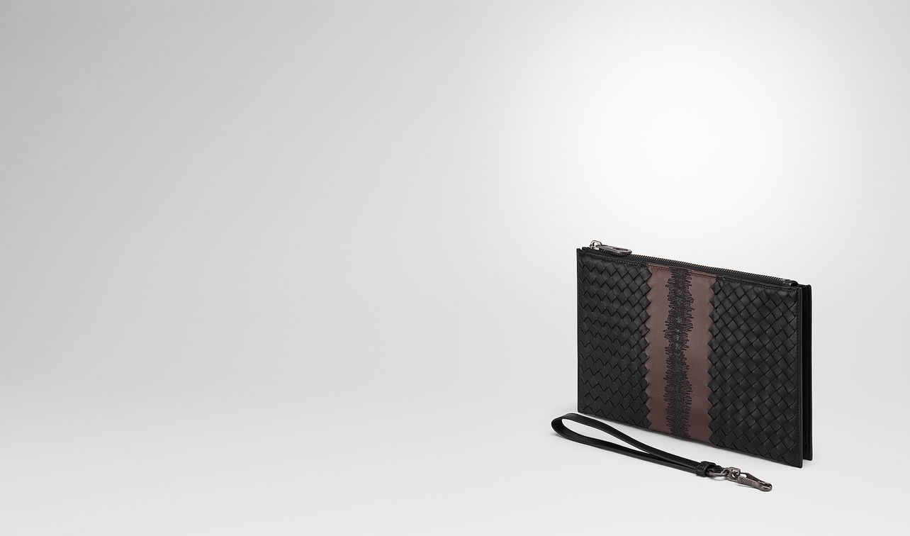 nero intrecciato nappa multi-functional case landing