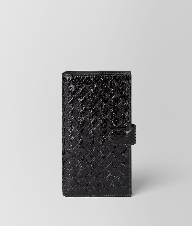 BOTTEGA VENETA NERO AYERS/INTRECCIATO NAPPA HIGH-TECH CASE Other Accessories E fp