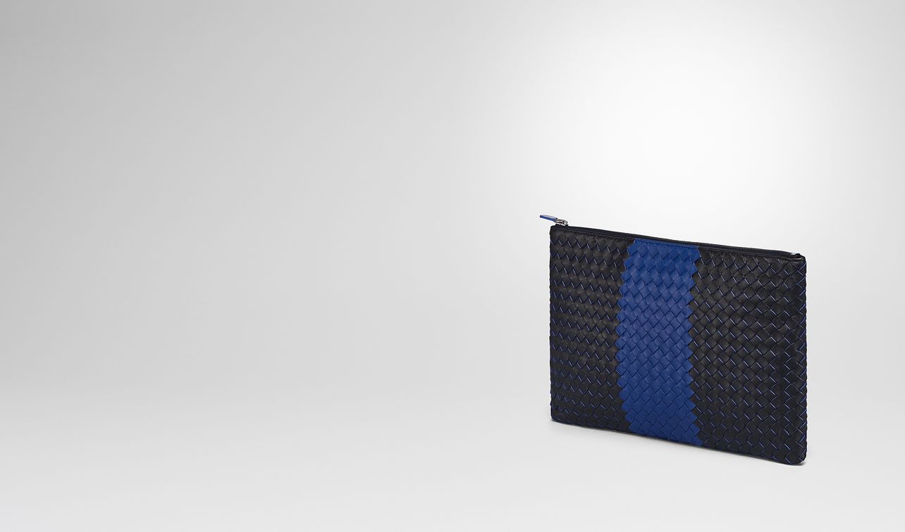 tourmaline intrecciato lamb club pouch landing