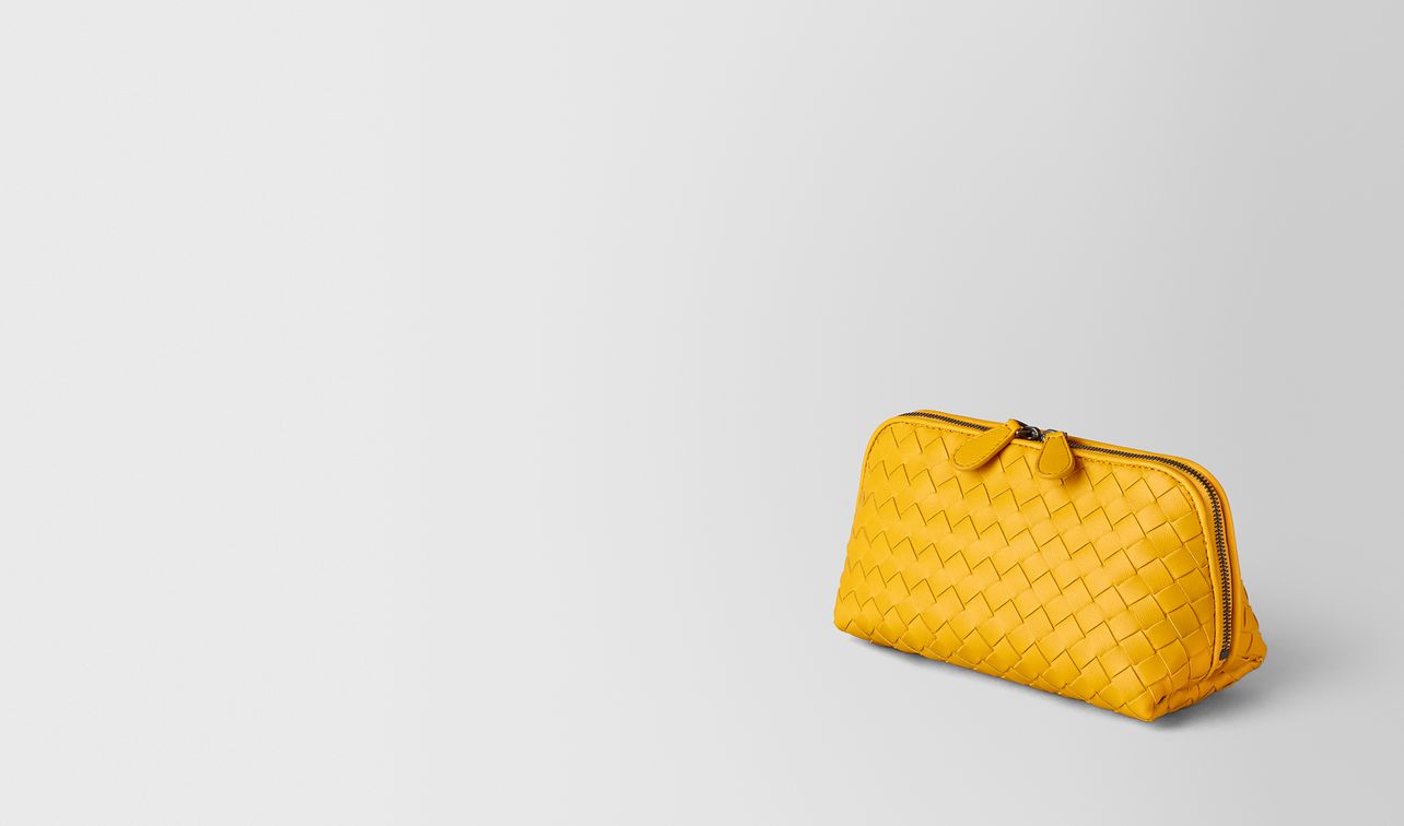 sunset intrecciato nappa cosmetic case landing