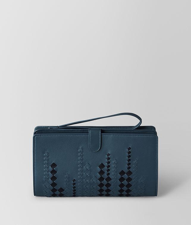 BOTTEGA VENETA デニム トルマリン マイクロマクロ ナッパ マルチケース ポーチ メンズ fp