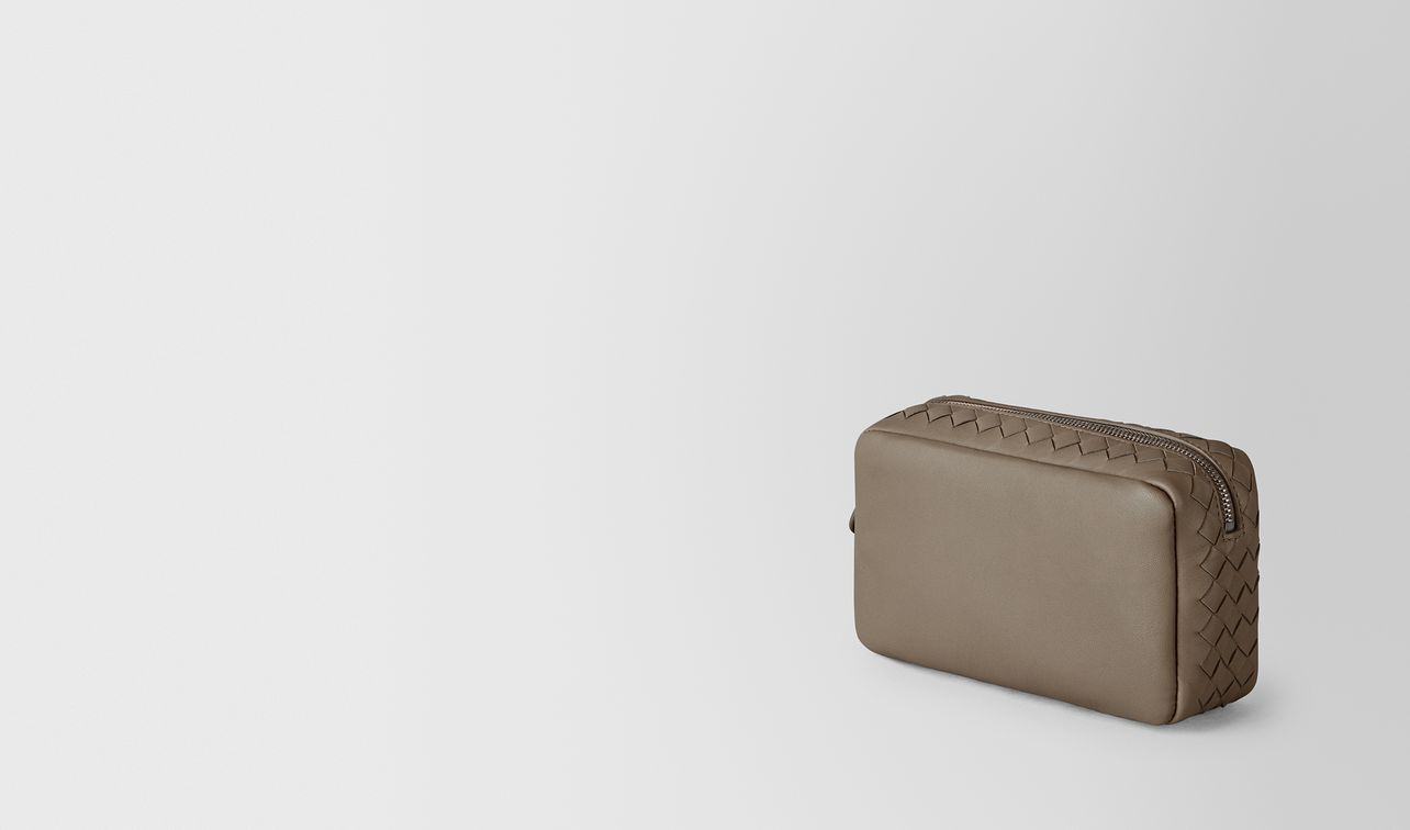 limestone intrecciato nappa cosmetic case landing