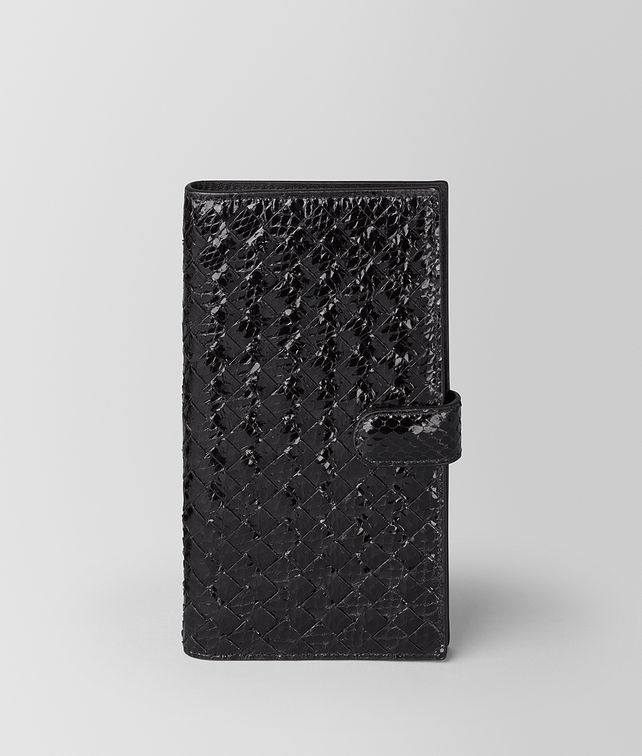 BOTTEGA VENETA NERO AYERS/INTRECCIATO NAPPA HIGH-TECH CASE Other Accessories E fp