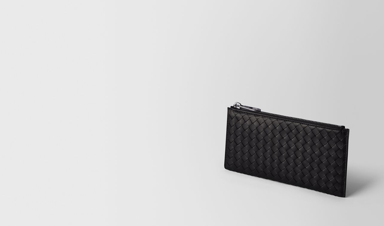 nero/cement intrecciato nappa multi-functional case landing