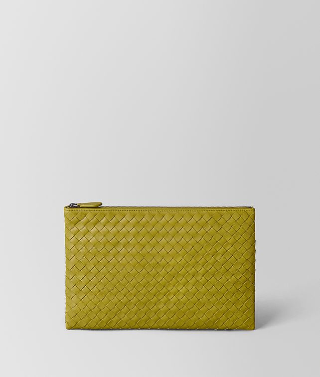 BOTTEGA VENETA CHAMOMILE INTRECCIATO NAPPA BILETTO Pouch E fp