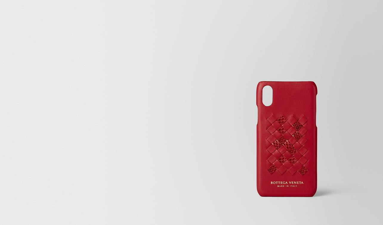 china red intrecciato ayers high-tech case landing