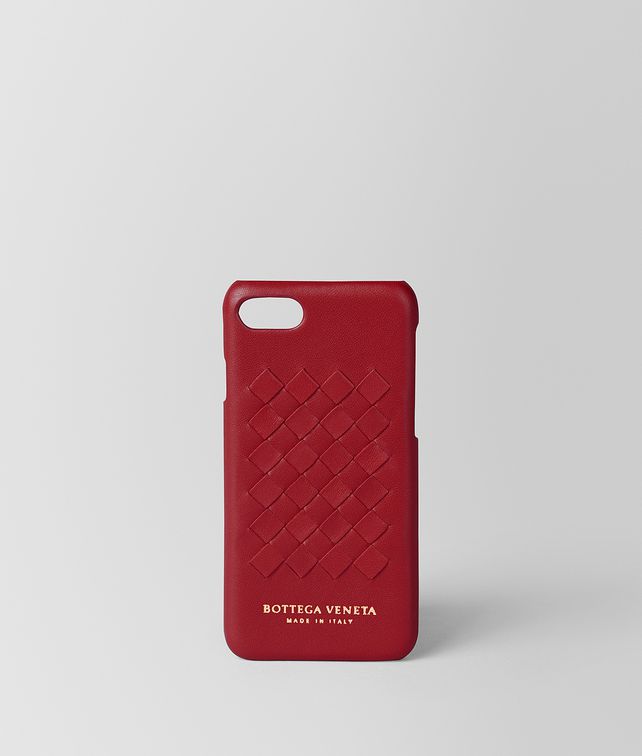 BOTTEGA VENETA CHINA RED INTRECCIATO NAPPA HIGH-TECH CASE Tech Accessory E fp