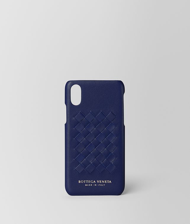 BOTTEGA VENETA ÉTUI POUR APPAREIL HIGH-TECH EN CUIR NAPPA INTRECCIATO ATLANTIC Accessoire technologique E fp
