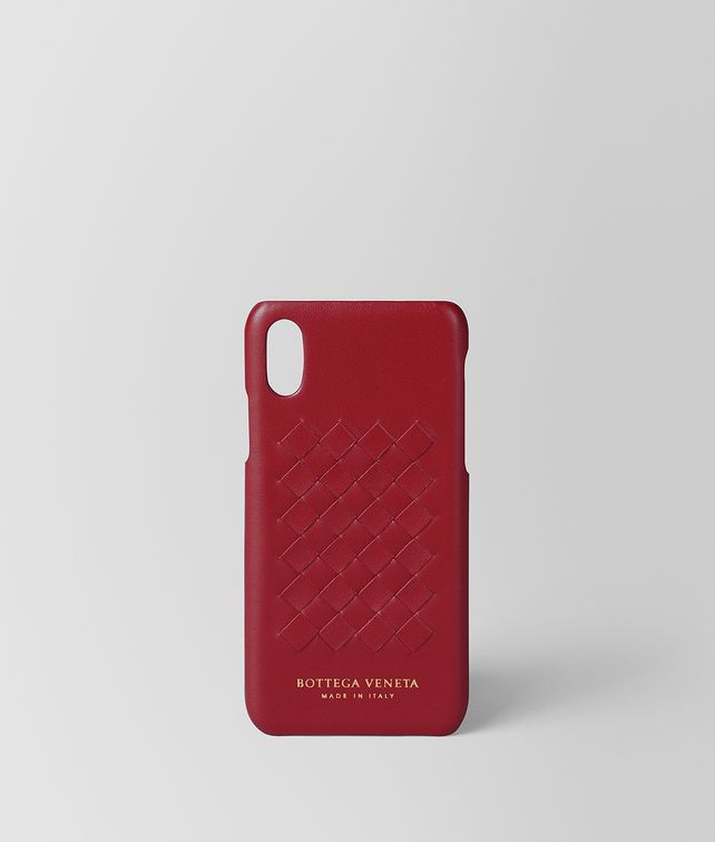 BOTTEGA VENETA CHINA RED INTRECCIATO NAPPA HIGH-TECH CASE Tech Accessory E fp