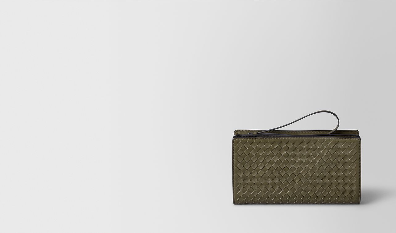 mustard/nero intrecciato nappa multi-functional case landing