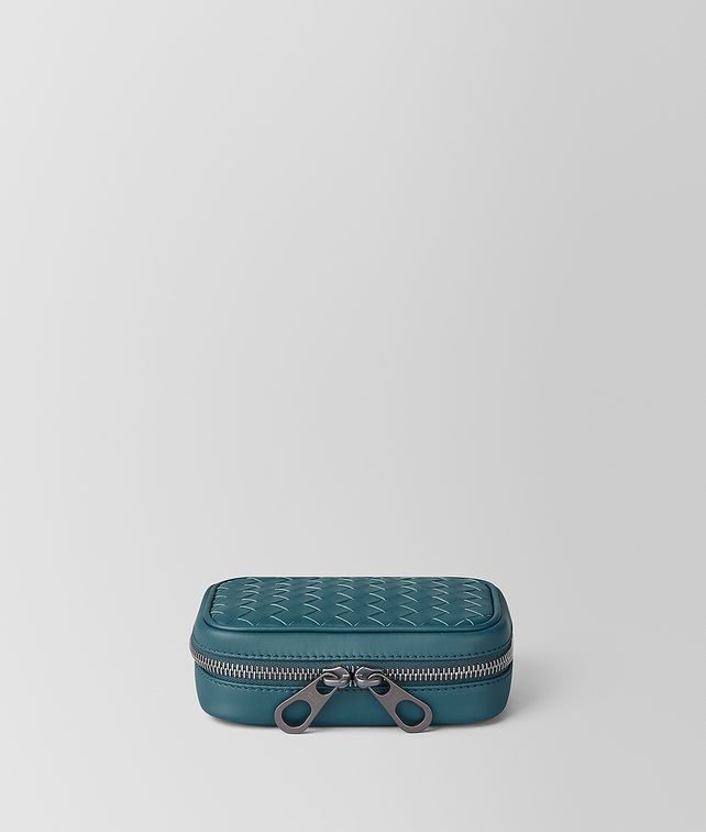 BOTTEGA VENETA CUFFLINK CASE IN INTRECCIATO VN Pouch Man fp
