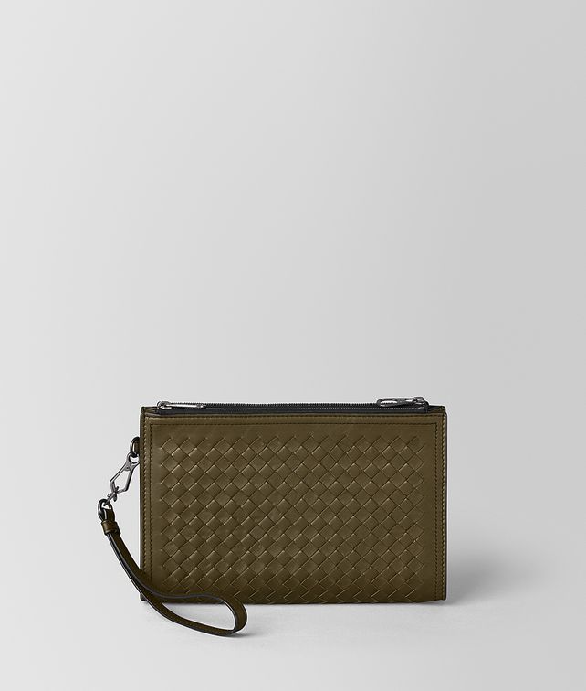 BOTTEGA VENETA MULTI-FUNCTIONAL CASE IN LEGGERO INTRECCIATO Pouch Man fp