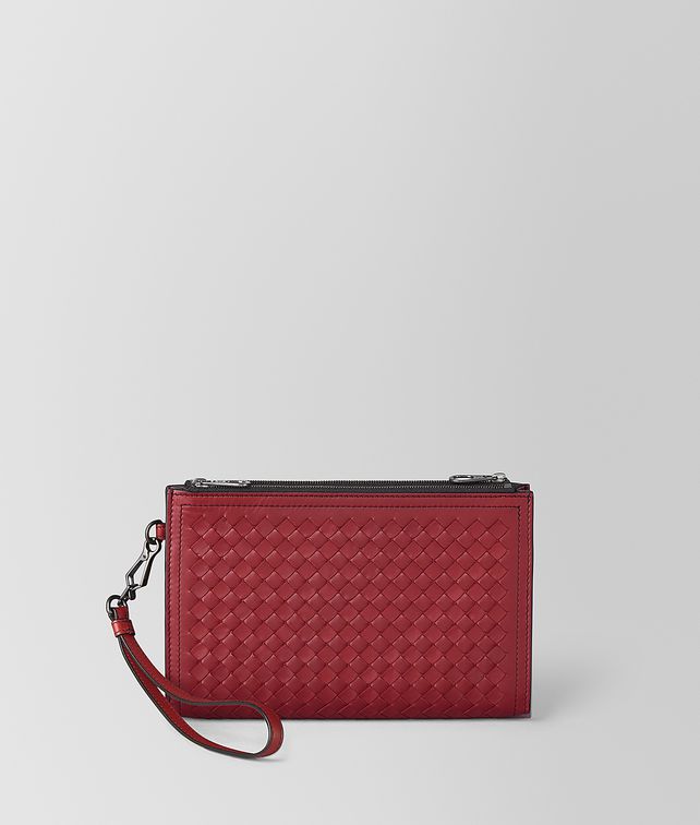 BOTTEGA VENETA 레제로 가죽 인트레치아토 다용도 케이스 파우치 남성 fp