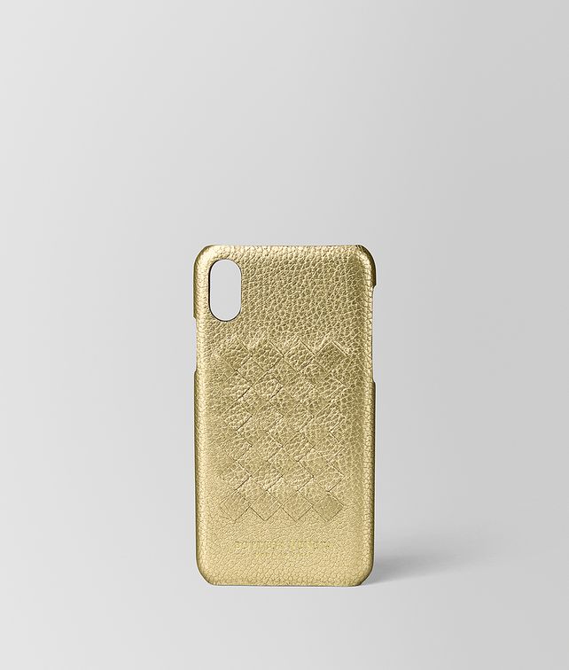 BOTTEGA VENETA HIGH-TECH CASE IN METALLIC LAMB Other Accessories E fp