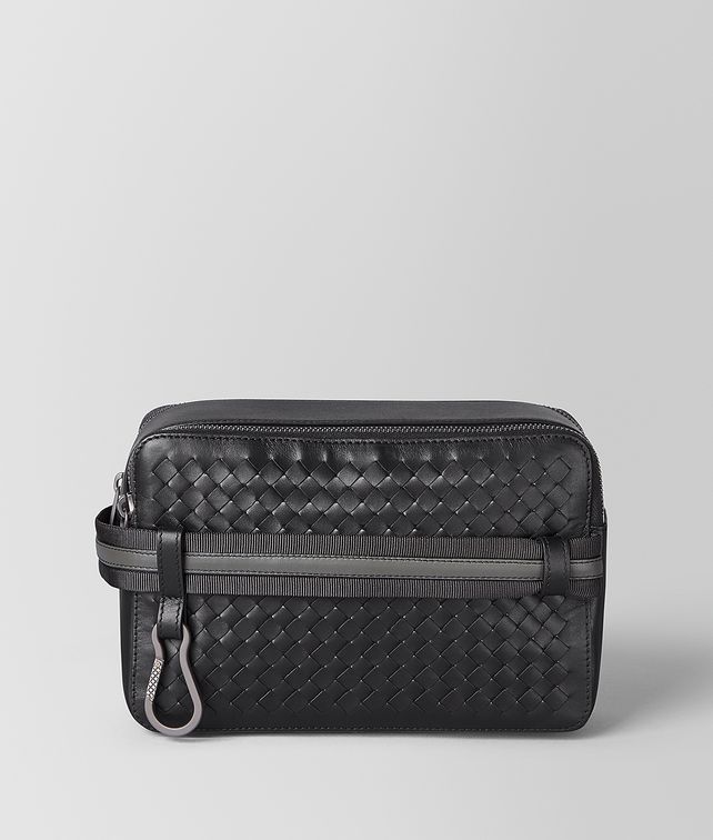 BOTTEGA VENETA TOILETRY CASE IN INTRECCIATO VN AND NAPPA Pouch Man fp