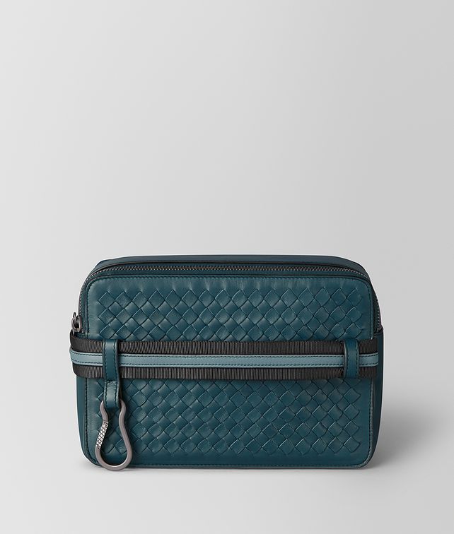 BOTTEGA VENETA TOILETRY CASE IN INTRECCIATO VN AND NAPPA Pouch Man fp