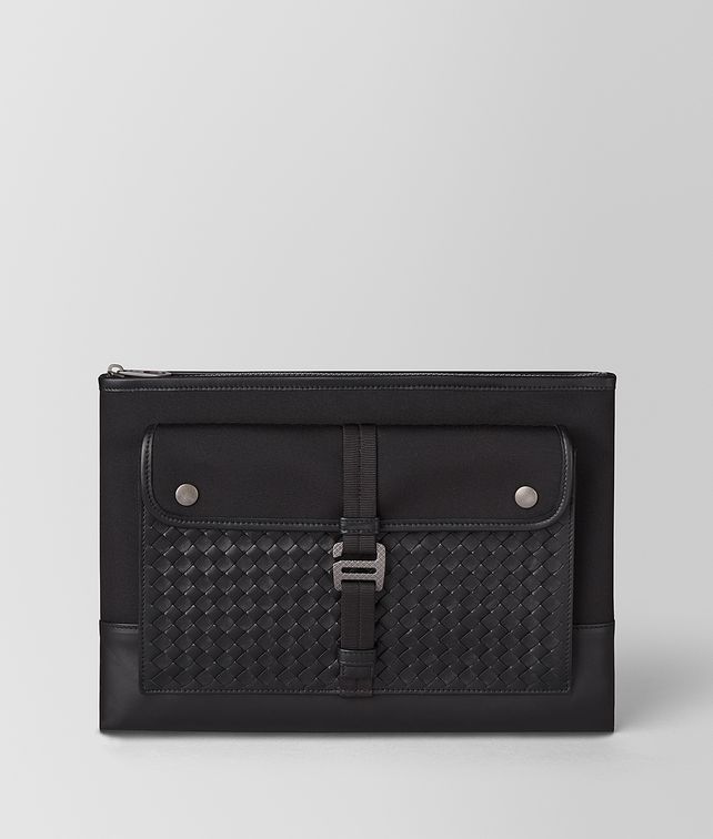 BOTTEGA VENETA ネロ メリディアン ラージ ドキュメントケース ポーチ メンズ fp
