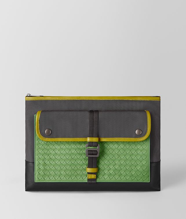 BOTTEGA VENETA MULTI-FUNCTIONAL CASE IN MICRO-INTRECCIATO EMBOSSED Pouch Man fp