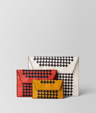 MULTIPOUCH IN INTRECCIATO CHECKER 