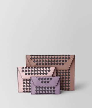 MULTIPOUCH IN INTRECCIATO CHECKER 