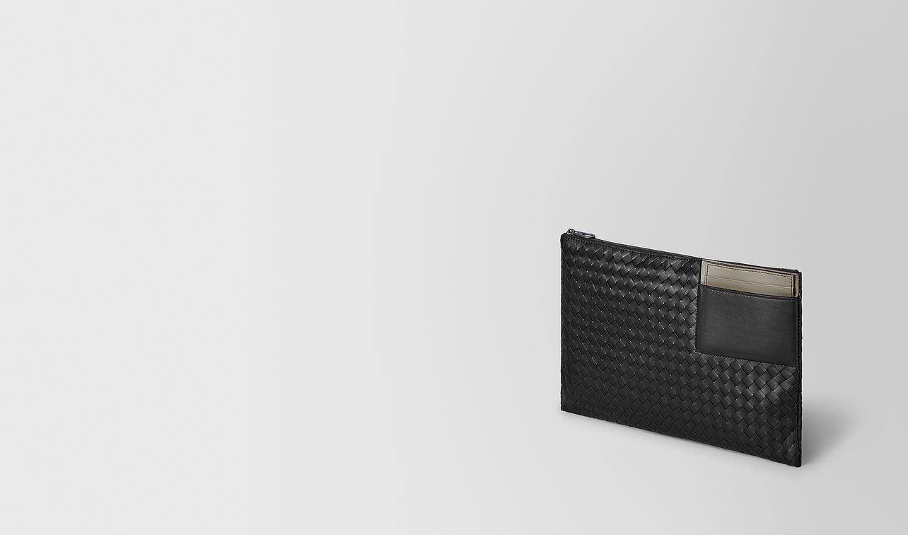 multi-functional case in micro-intrecciato embossed landing