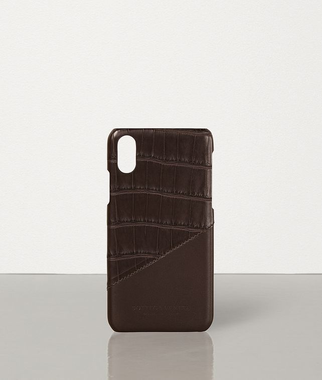 BOTTEGA VENETA IPHONE X/XS CASE IN ALLIGATOR AND CALFSKIN Other Accessories Man fp