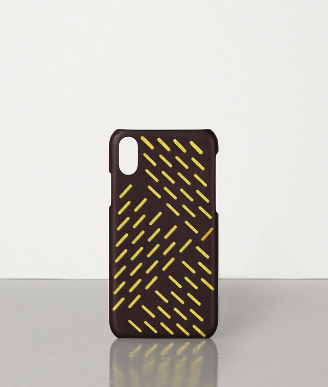 BOTTEGA VENETA IPHONE X/XS CASE IN PERFORATED PAPER CALFSKIN Other Accessories Man fp