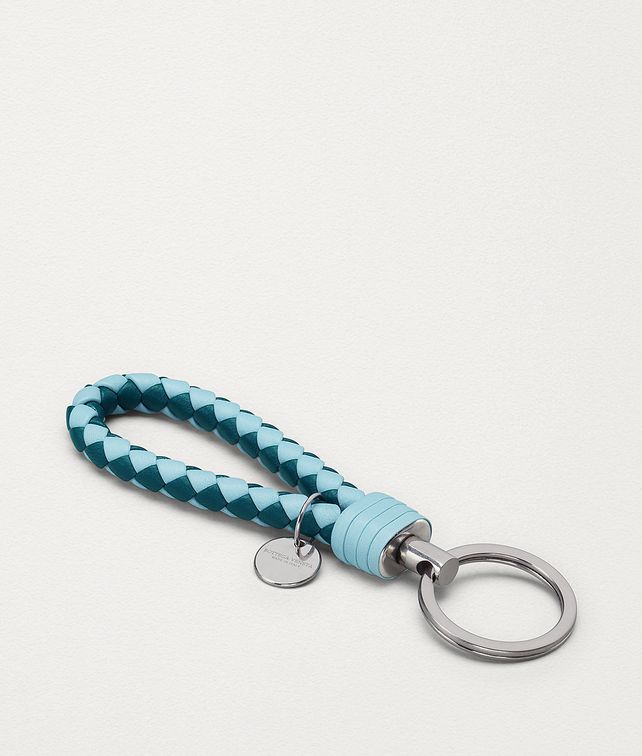 BOTTEGA VENETA KEY HOLDER IN INTRECCIATO NAPPA BICOLOR Other Accessories E fp