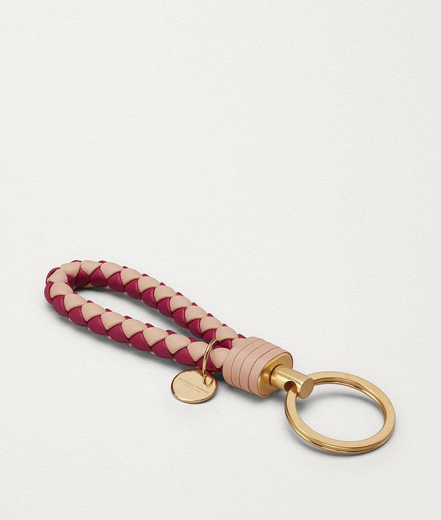 BOTTEGA VENETA PORTACHIAVI IN INTRECCIATO NAPPA BICOLORE Altro accessorio E fp