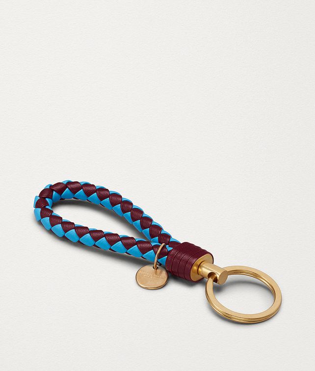 BOTTEGA VENETA PORTACHIAVI IN INTRECCIATO NAPPA BICOLORE Altro accessorio Donna fp