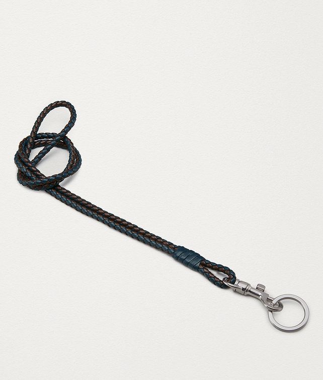 BOTTEGA VENETA KEY HOLDER IN BICOLOUR INTRECCIATO NAPPA Other Accessories Woman fp