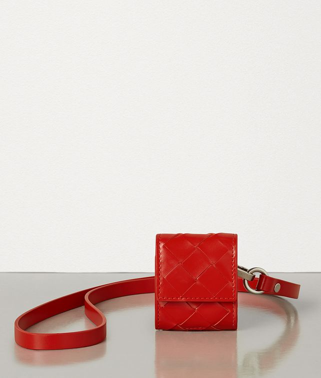BOTTEGA VENETA AIRPODS CASE IN INTRECCIATO SPAZZOLATO CALF Other Accessories Man fp