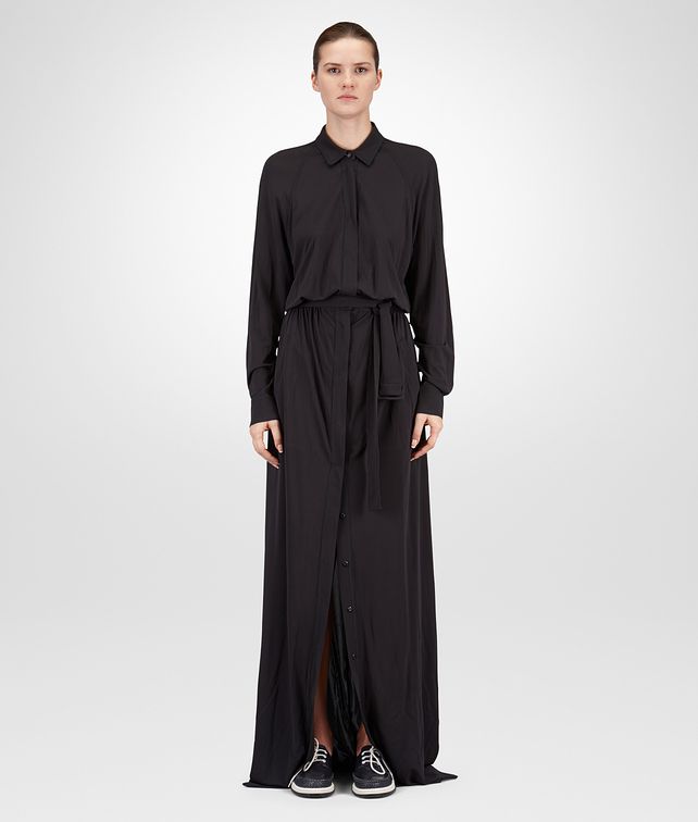 BOTTEGA VENETA DARK NAVY REFINED VISCOSE JERSEY DRESS Dress Woman fp