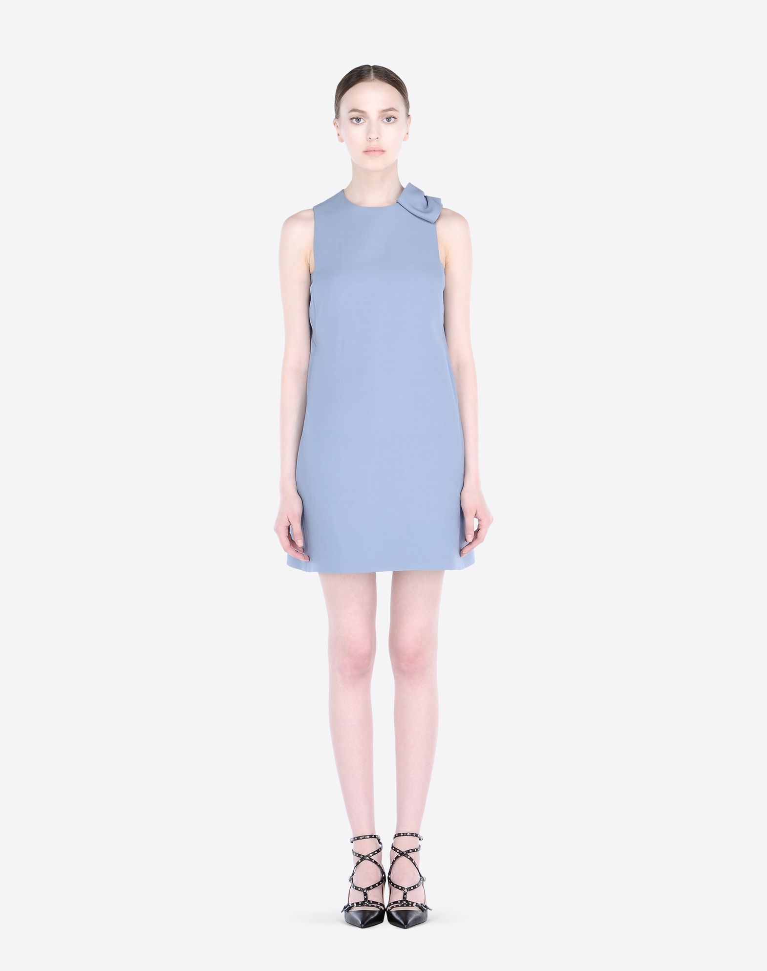Women S Jb3va3u11cf A14 Valentino Online Boutique Uk Valentino Crêpe Round Collar Zip Lined Interior Sleeveless Side Pockets 34533627gn