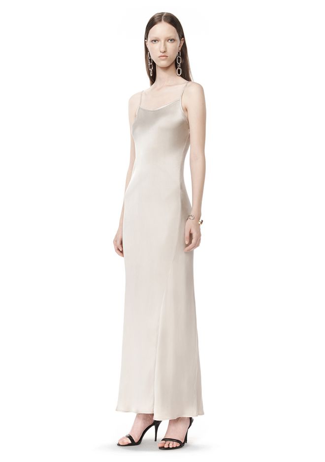 GARMENT DYED SLIP DRESS  Long Dress  Alexander Wang Official Site