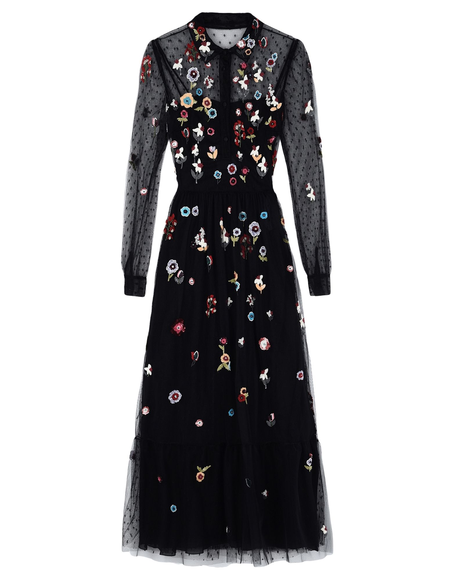 REDValentino Fancy Flower Embroidered Tulle Dress - Dress for Women ...