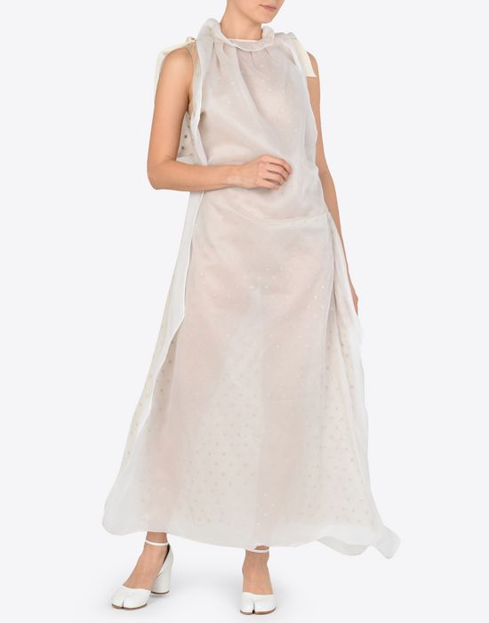 Maison Margiela Ruffled Silk Organza Dress Women Maison Margiela Ruffled Silk Organza Dress Long Pickupinshipping Info