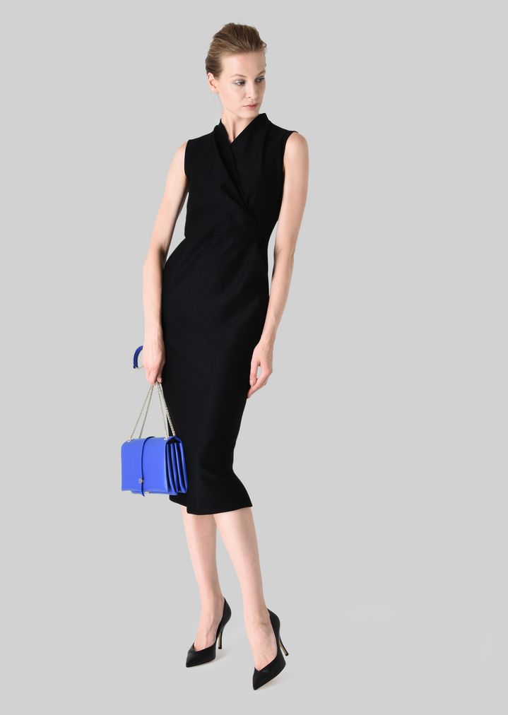 Sheath Dress In Stretch Wool Jersey Woman Giorgio Armani