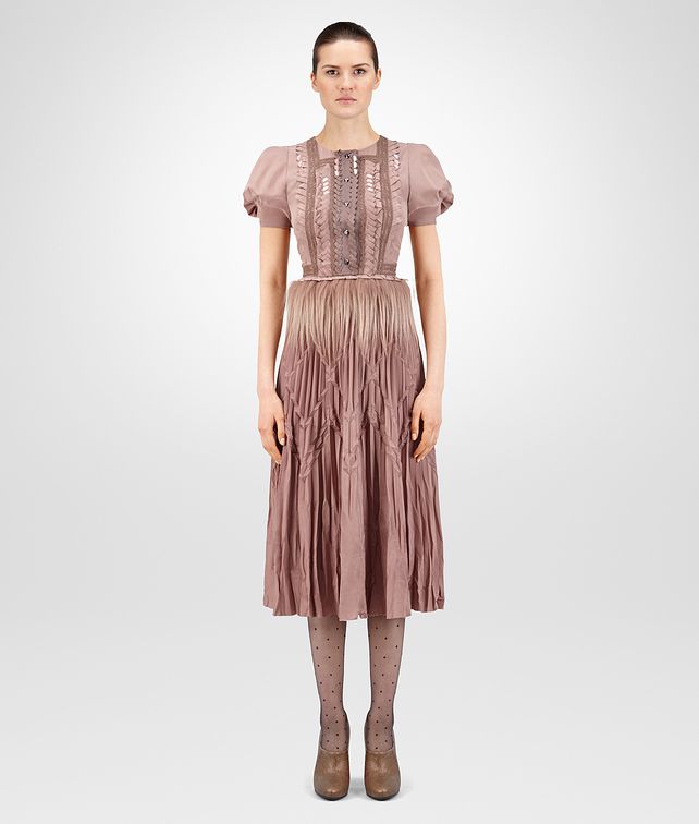 BOTTEGA VENETA DESERT ROSE CRÊPE DE CHINE DRESS Dress Woman fp