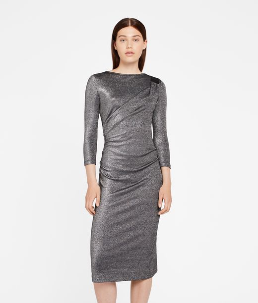 KARL LAGERFELD Sparkling Lurex Dress 12_f