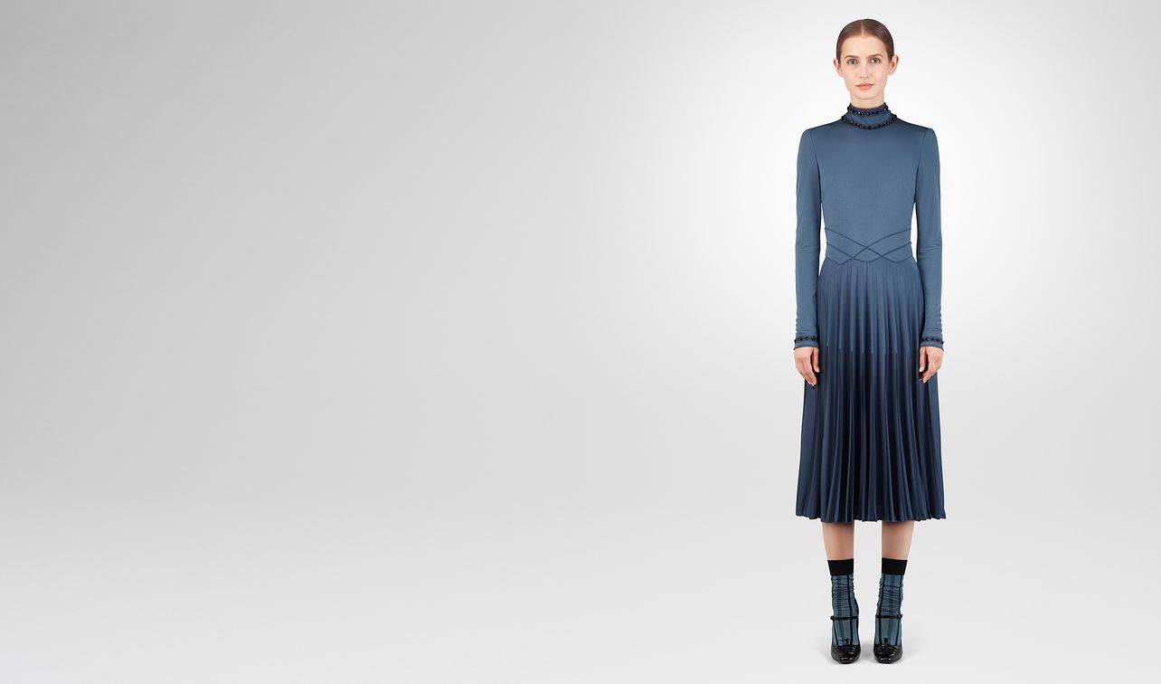 robe en viscose denim landing