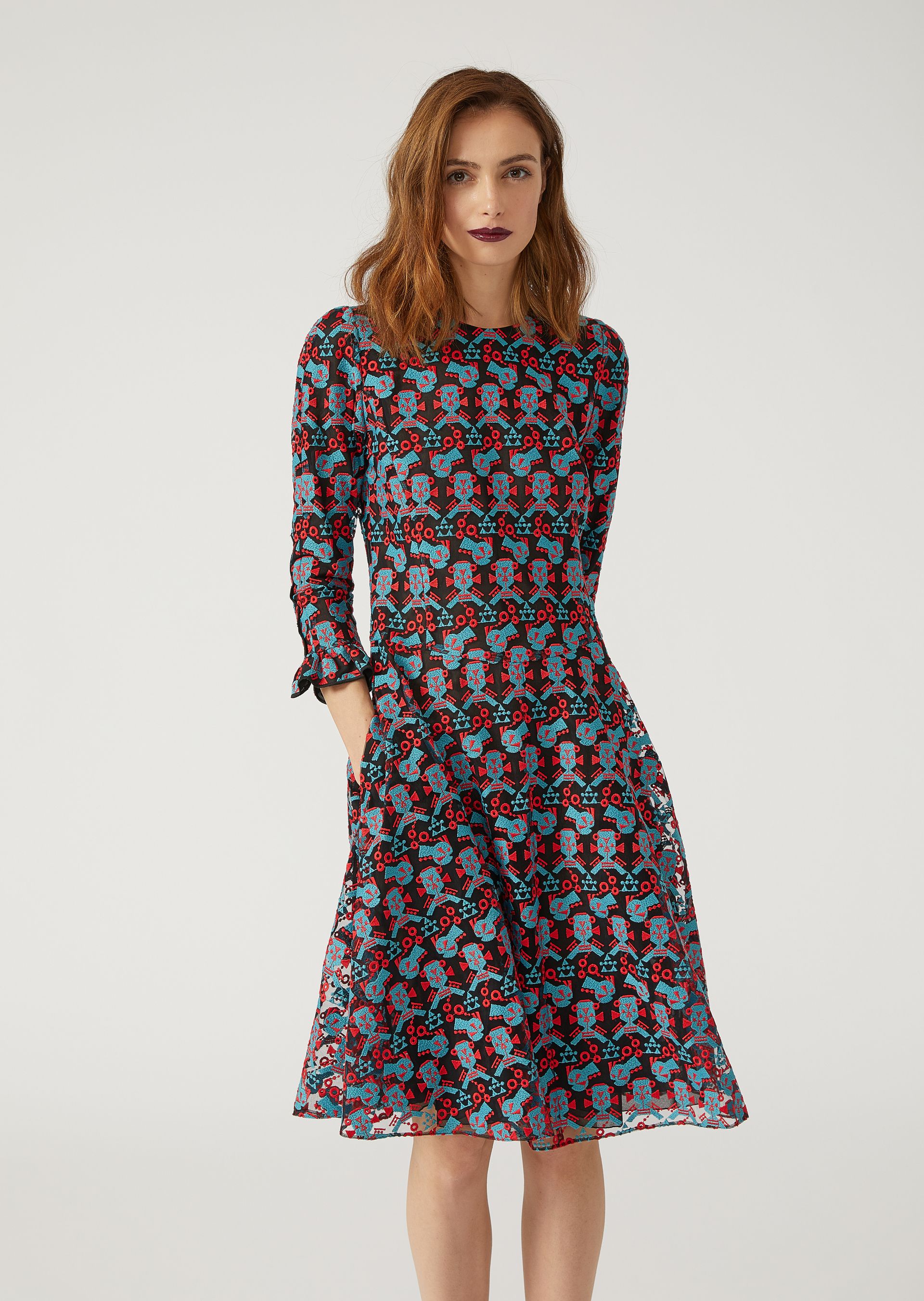 armani pleated dress