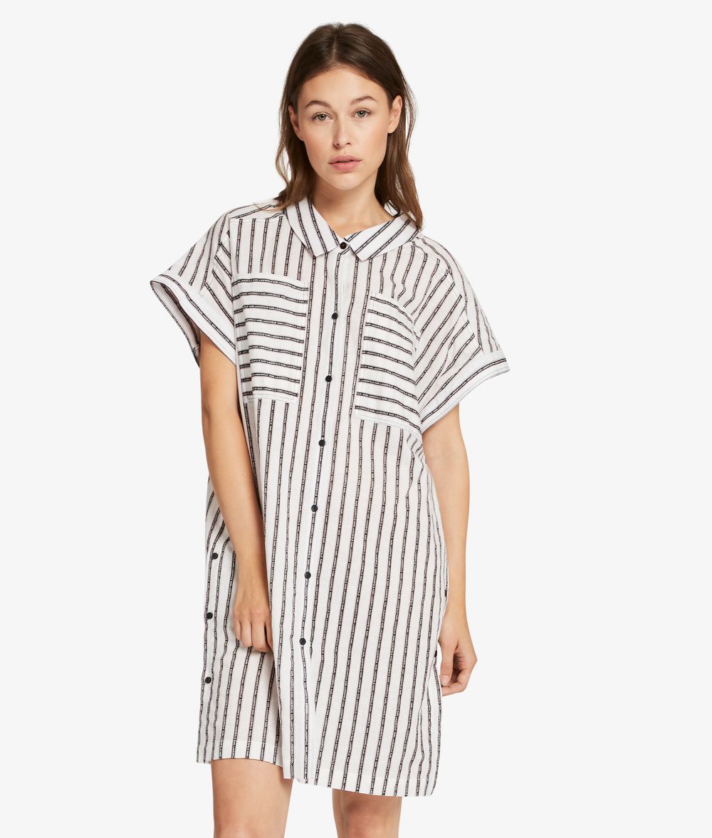 KARL LAGERFELD Kaptain Karl Streifenkleid Kleid Damen f