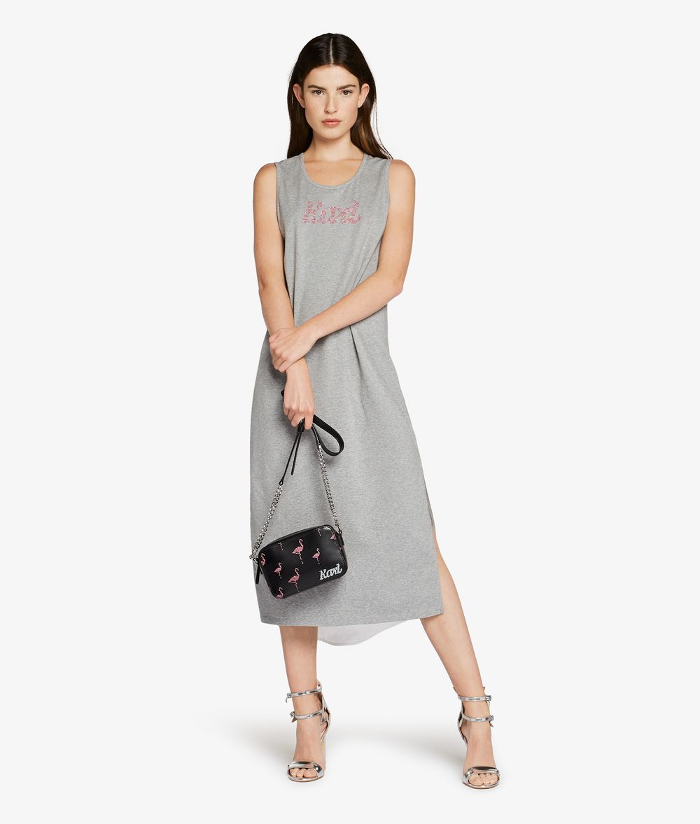 KARL LAGERFELD Maxikleid mit Karl-Logo Kleid Damen f