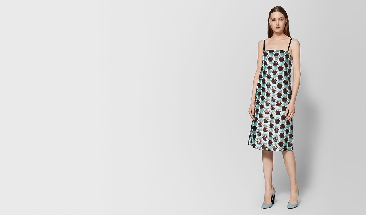 multicolor silk dress landing