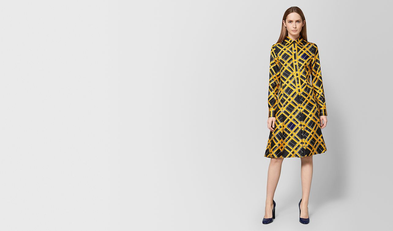 multicolor silk dress landing