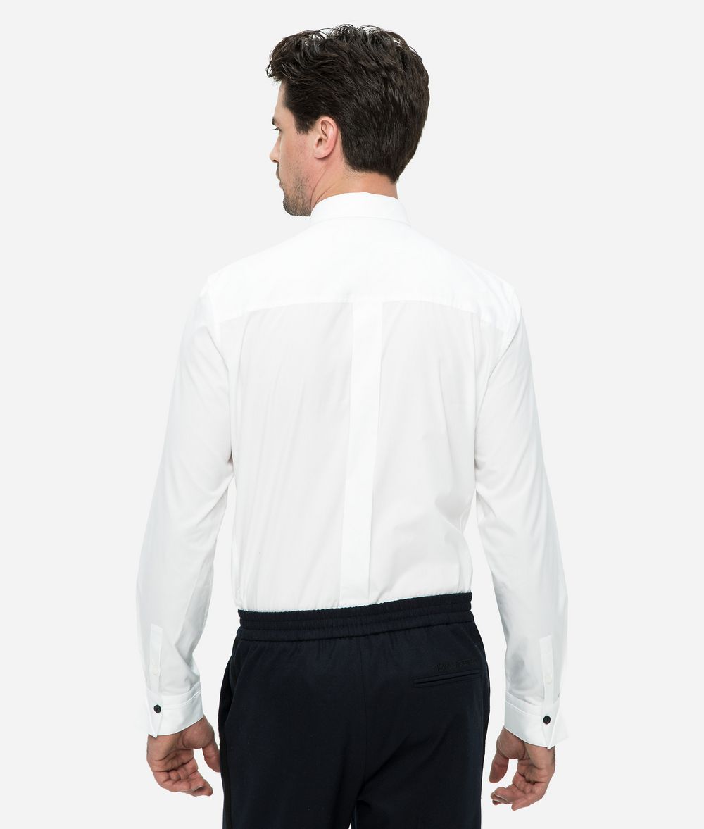 KARL LAGERFELD Logo Placket Poplin Shirt Shirt Man d