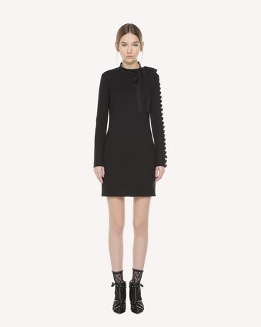 REDValentino Fitted Cady Tech dress with button detail
